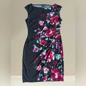 Lauren Ralph Lauren Floral Black Dress